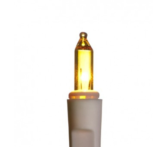 Mini Dorm Lights - Yellow - White Wire