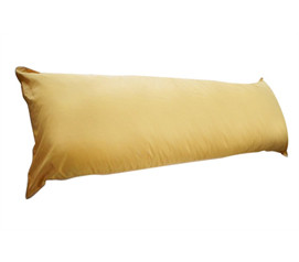 Dorm Bedding Satin Style Body Pillow - Honey Brown - Cool Dorm Bedding Supplies