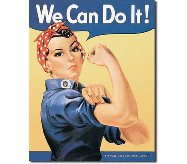 Tin Sign Dorm Room Decor female empowerment classic illustration on a tin sign for dorm wall decorations