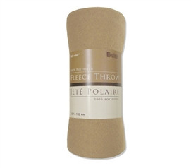 Basic Fleece Throw Sand College bedding stuff