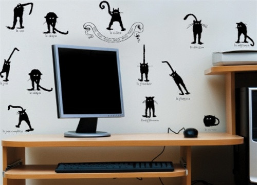 Domestic Cats Peel N Stick Dorm room decor