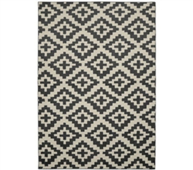Southwest College Rug - Gray and Ivory