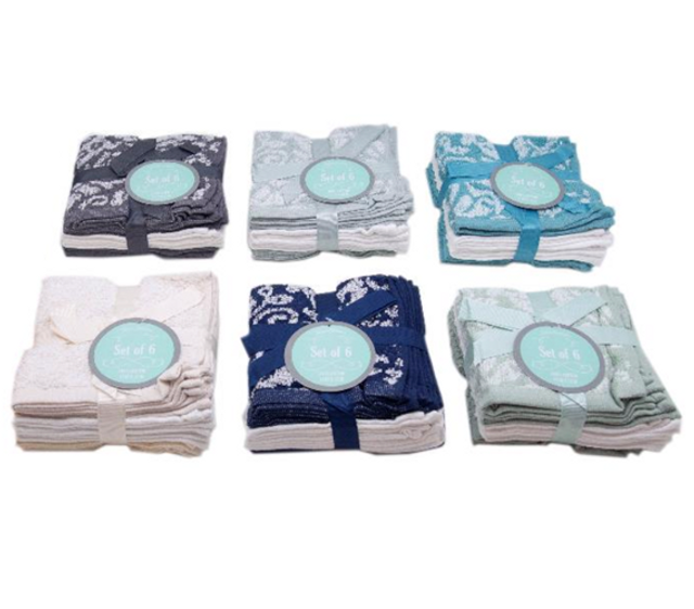 6 Piece Washcloth Set Dorm Bathroom Essentials Quality Cotton Washcloths for Bathroom 6 Piece Washcloth Set Dorm Bathroom Essentials Quality Cotton Washcloths for Bathroom