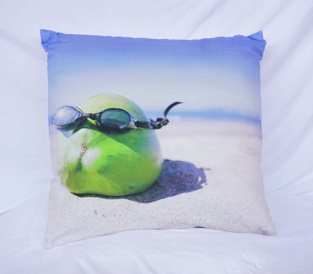 Dorm Decor Furniture Cotton Throw Pillow Cool Coconut