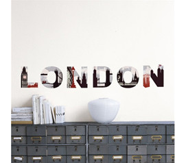 London - Peel N Stick Dorm Decor College Wall Accent