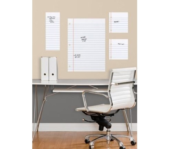 Peel N Stick - Notebook Paper Dry Erase Decals