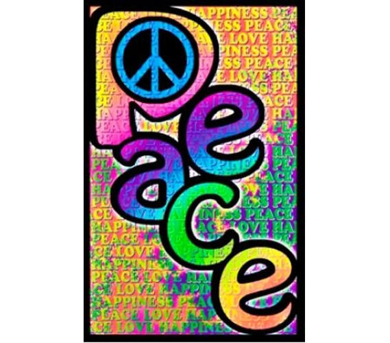 Peace Love Happiness Poster Cheap Posters For Dorms Decorate Your