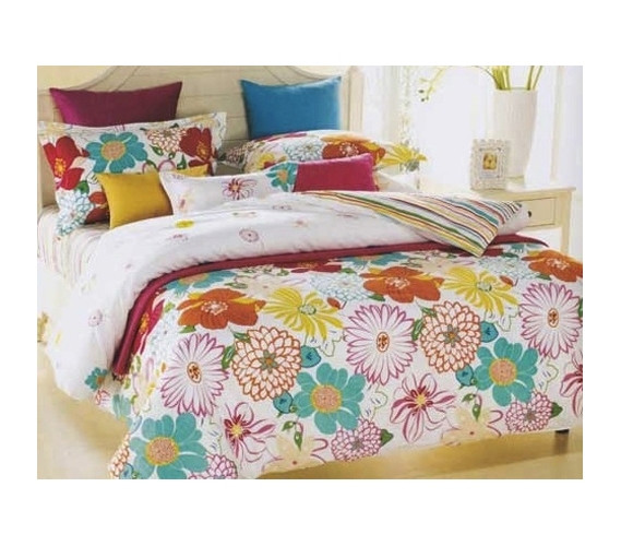 Twin XL Comforter Set - College Ave Dorm Bedding - Colorful Comforter And Sham