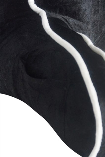 The College Bedding Essential Bedrest - Black/White