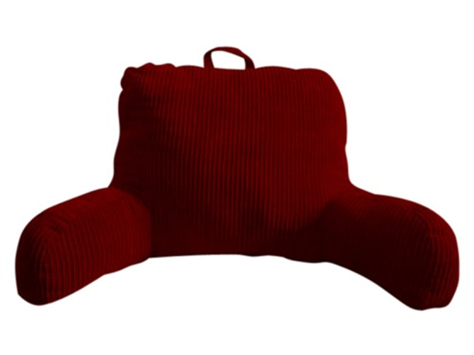 Soft Corduroy Ribbed Bedrest -  Garnet Red Dorm Bedding Supplies Twin XL College Bedding Soft Corduroy Ribbed Bedrest -  Garnet Red Dorm Bedding Supplies Twin XL College Bedding