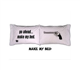 College Pillowcases Make My Bed Dorm bedding accessory