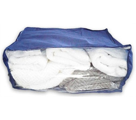 Cool Dorm Essential - Large College Blanket Bag - Gray or Navy - Useful Supply For College