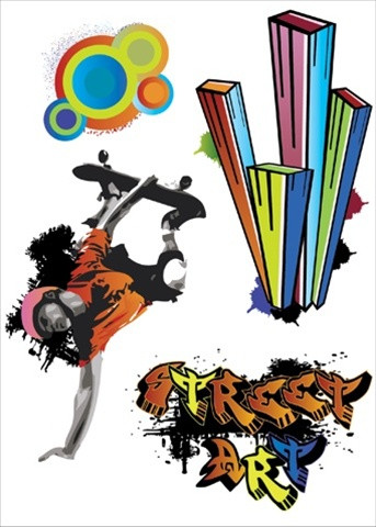 Unique Graffiti Art - Colorful, Wall-Safe & Removable - Peel N Stick