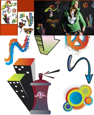 Unique Graffiti Art - Colorful, Wall-Safe & Removable - Peel N Stick