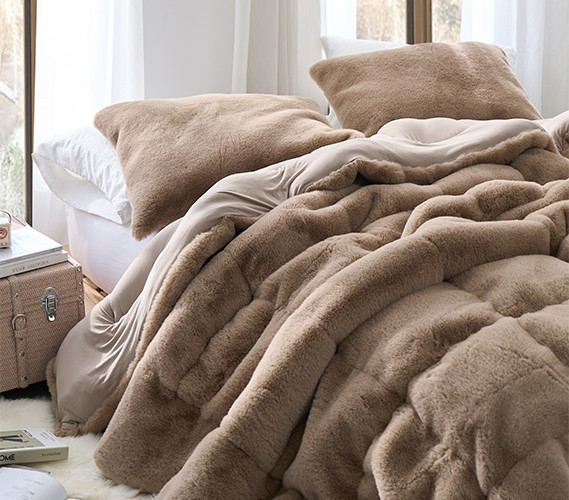 Luxury Dorm Room Ideas - Coma Inducer Designer Twin XL Faux Fur