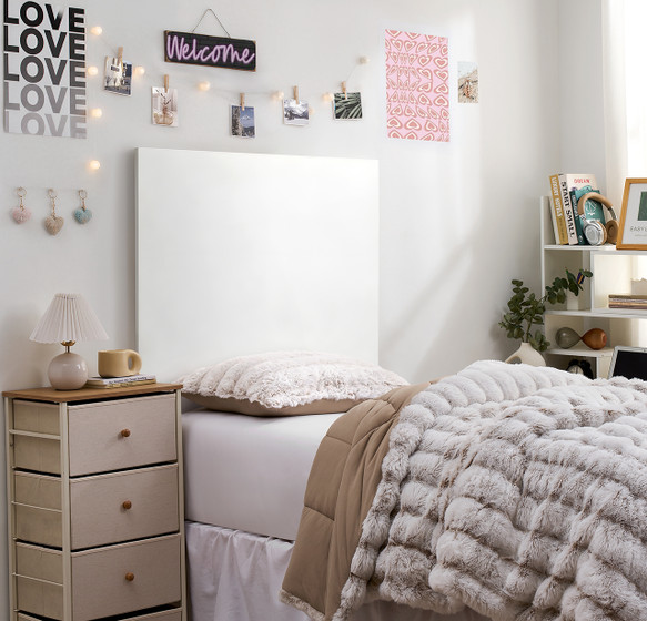The Cardboard Headboard - Classic White