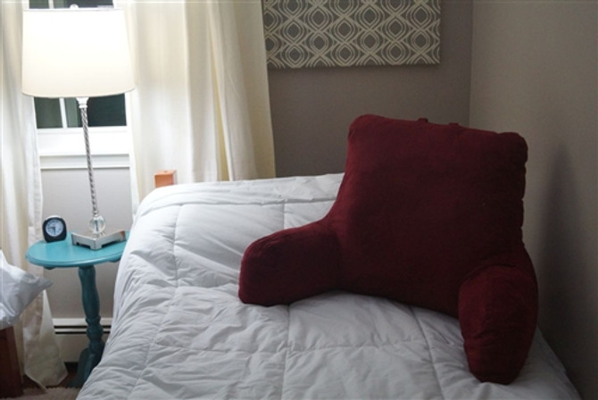 Extra Firm Bedrest - Crimson Suede Style Extra Firm Bedrest - Crimson Suede Style