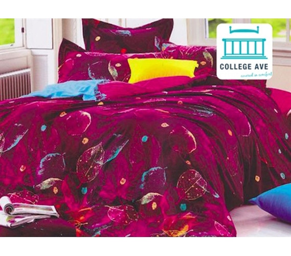 Dorm Bedding for Girls Torrid Leaves Twin XL Designer Comforter Set College Dorm Rooms