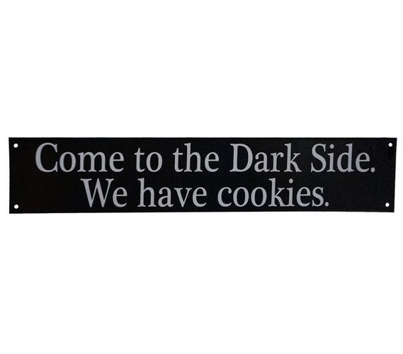 Dorm Wall Art Dorm Room Decor Come To The Dark Side - Funny Tin Sign Dorm Essentials