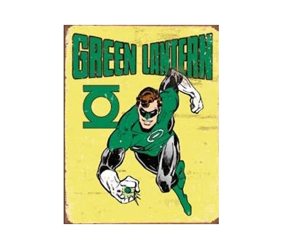 Buy Dorm Room Products - The Green Lantern Tin Sign - Fun Stuff For College