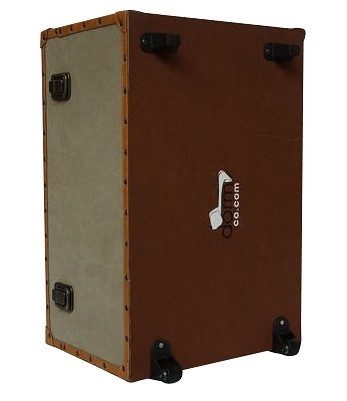 Sturdy and Stylish - Classic Canvas Dorm Room Trunk - Sahara Taupe - Great For Transporting Dorm Stuff