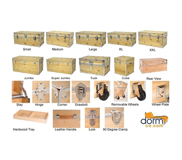 College Trunks - Armored - FIT EVERYTHING Dorm Room Organization