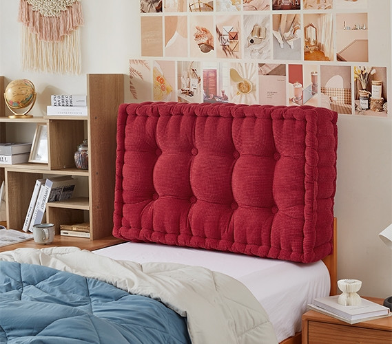 Cool Dorm Bedding Accessories - Rainha® Ultra Thick Tufted Crimson