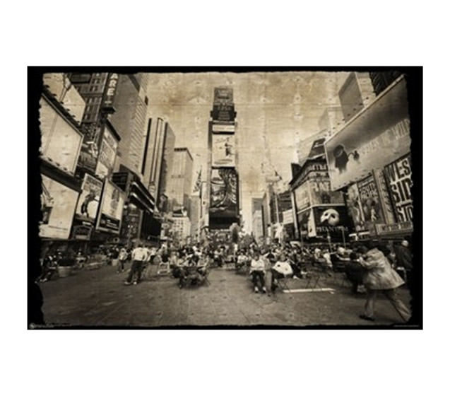 NYC Has Many Great Views - New York Times Square Crowd Poster - Unique Poster Of New York City