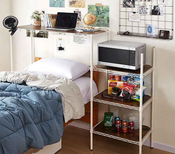 Adjustable Wire Shelf Over Mini Fridge Storage Best Selling Dorm Stuff for College Students Packing Checklist