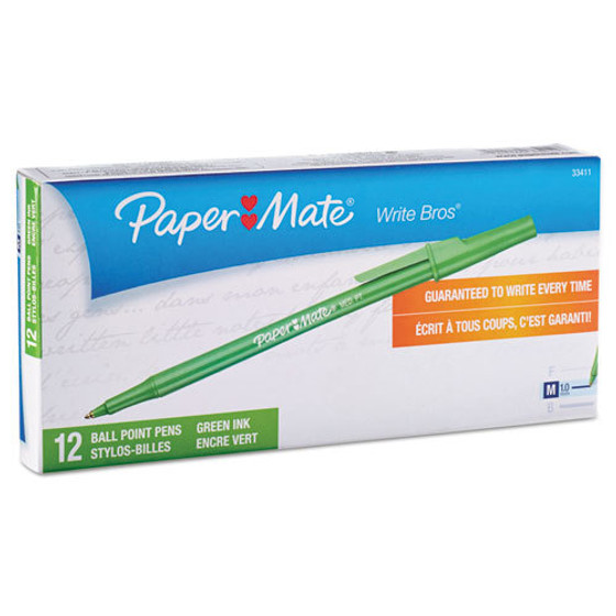 Ballpoint Green Pens - 12 Pack