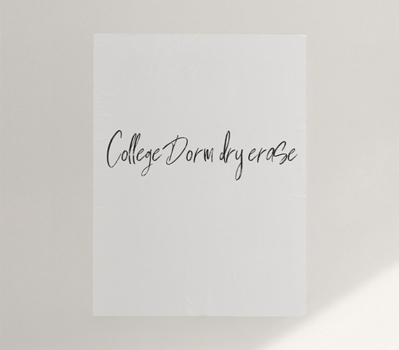 DormCo Essential College Supplies Reusable Dry Erase for Dorm Decor All College Semester Long