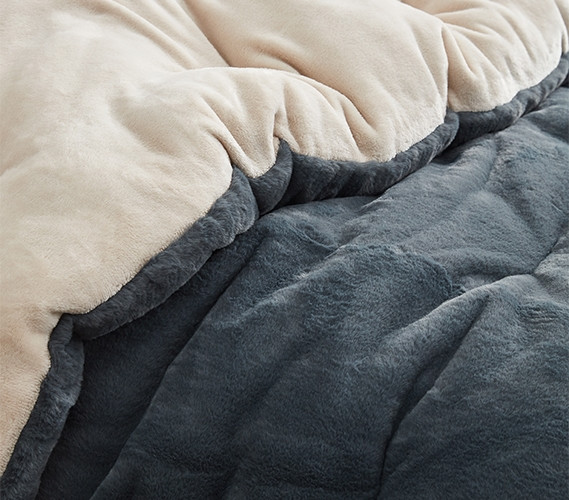 Gray and Beige Dorm Comforter Neutral Twin XL Bedding Set for College Student Must Have Supplies