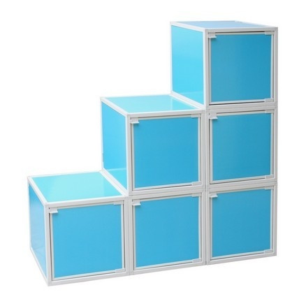 Great Design - Easy-Storage College Cubes - Aqua - Useful Storage Supplies For Dorms