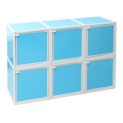 Great Design - Easy-Storage College Cubes - Aqua - Useful Storage Supplies For Dorms