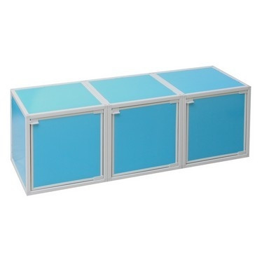 Great Design - Easy-Storage College Cubes - Aqua - Useful Storage Supplies For Dorms