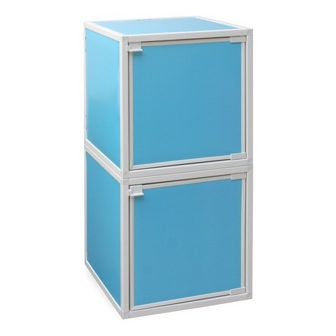 Great Design - Easy-Storage College Cubes - Aqua - Useful Storage Supplies For Dorms