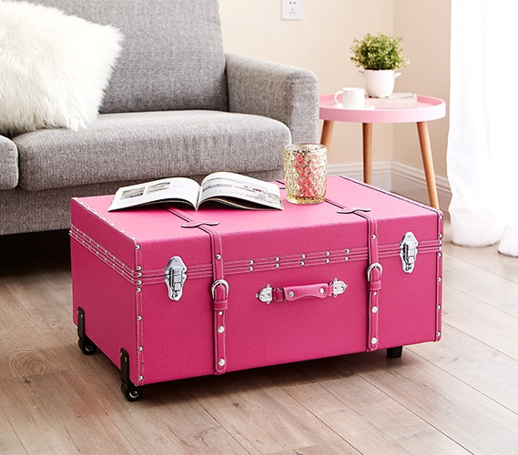 ハートのスモーキーピンクシェルフ The Texture® Brand dorm Trunk - Cherry Pink - Dorm Trunk College
