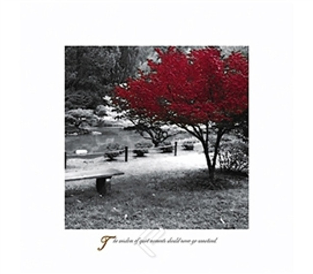 B&W Quiet Moments College Dorm Poster peaceful nature scene dorm room poster for decorating college rooms
