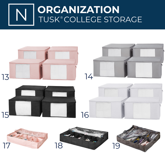 The 44-Piece College Dorm Essentials Set - Totally Complete - Includes Essentials For College