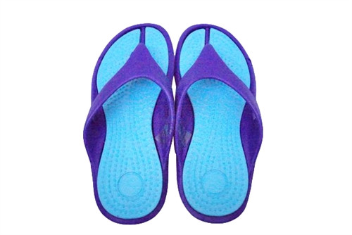 Cheap Shower Sandals - Girl's Traction Shower Sandals - Aqua/Purple - Necessary For College
