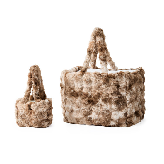 College Student Gift Ideas Cozy Dorm Ideas Shoulder Strap Messenger Tote Bag Faux Fur Purse Extra Large Duffle Available in Multiple Sizes