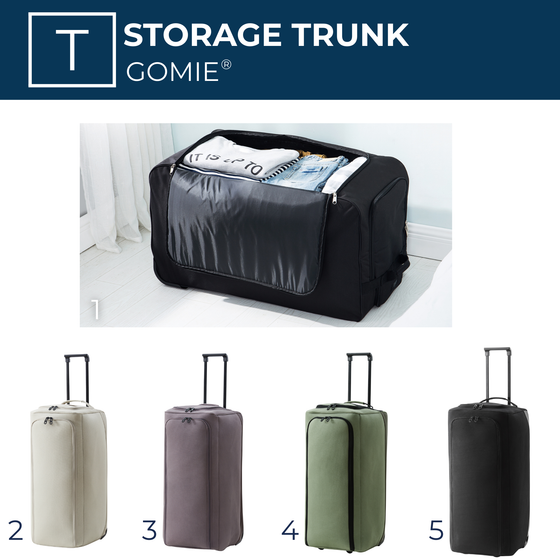 Extra Large Laundry Suitcase with Handle and Wheels Trunk Space Saving Organize Underbed Dorm Storage College Student Essentials