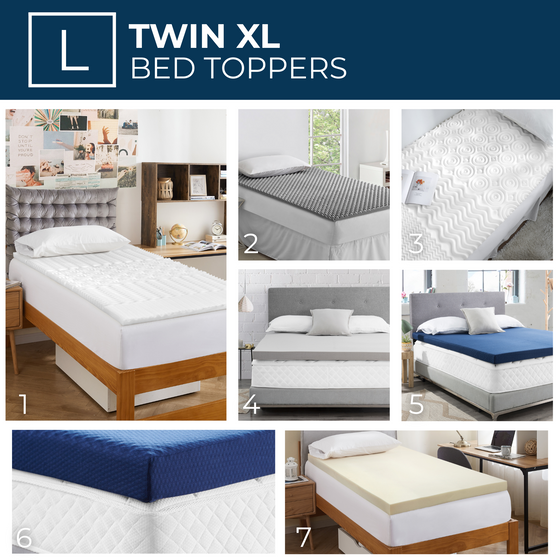 Egg Crate Twin XL Bed Topper Memory Foam Mattress Pad Make Dorm Bed More Comfortable College Packing List