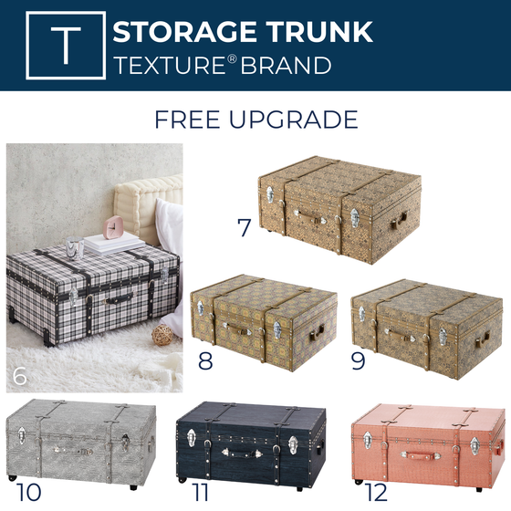 Trunk Footboard for Twin XL Bed College Apartment Furniture Dorm Storage Ottoman Chest Footlocker with Wheels and Handle Trendy Coffee Table
