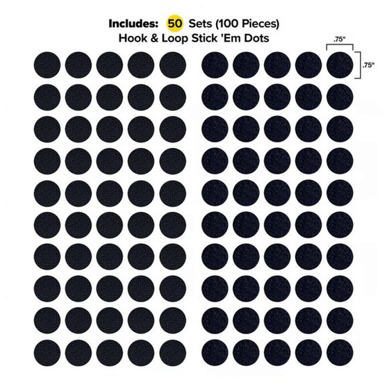 Space Saving Dorm Essentials College Apartment Supplies Removable Adhesive Wall Hanging Dots Velcro Hook and Loop
