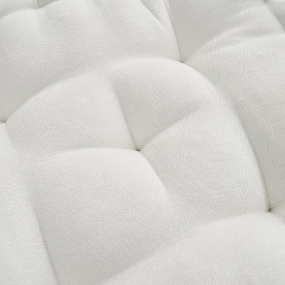 Neutral Boho Dorm Decor College Apartment Essentials Tufted White Floor Pillow Thick Oversized Pouf Rectangle Cushion