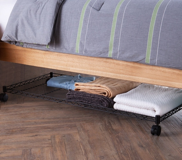 Rolling Under Dorm Bed Storage Twin XL Underbed Organizers Essential Dorm Supplies