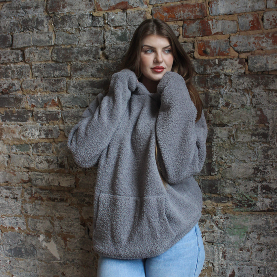 Coma Inducer® Hoodie - Cozy to the Est - Gray