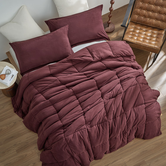 Trendy College Decor Ideas for Your Dorm Bed Unique Mahogany Red Twin XL Short Plush Comforter