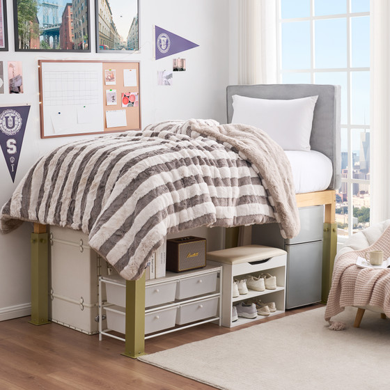 Suprima® Ultimate Height Bed Risers - Carbon Steel - Gold